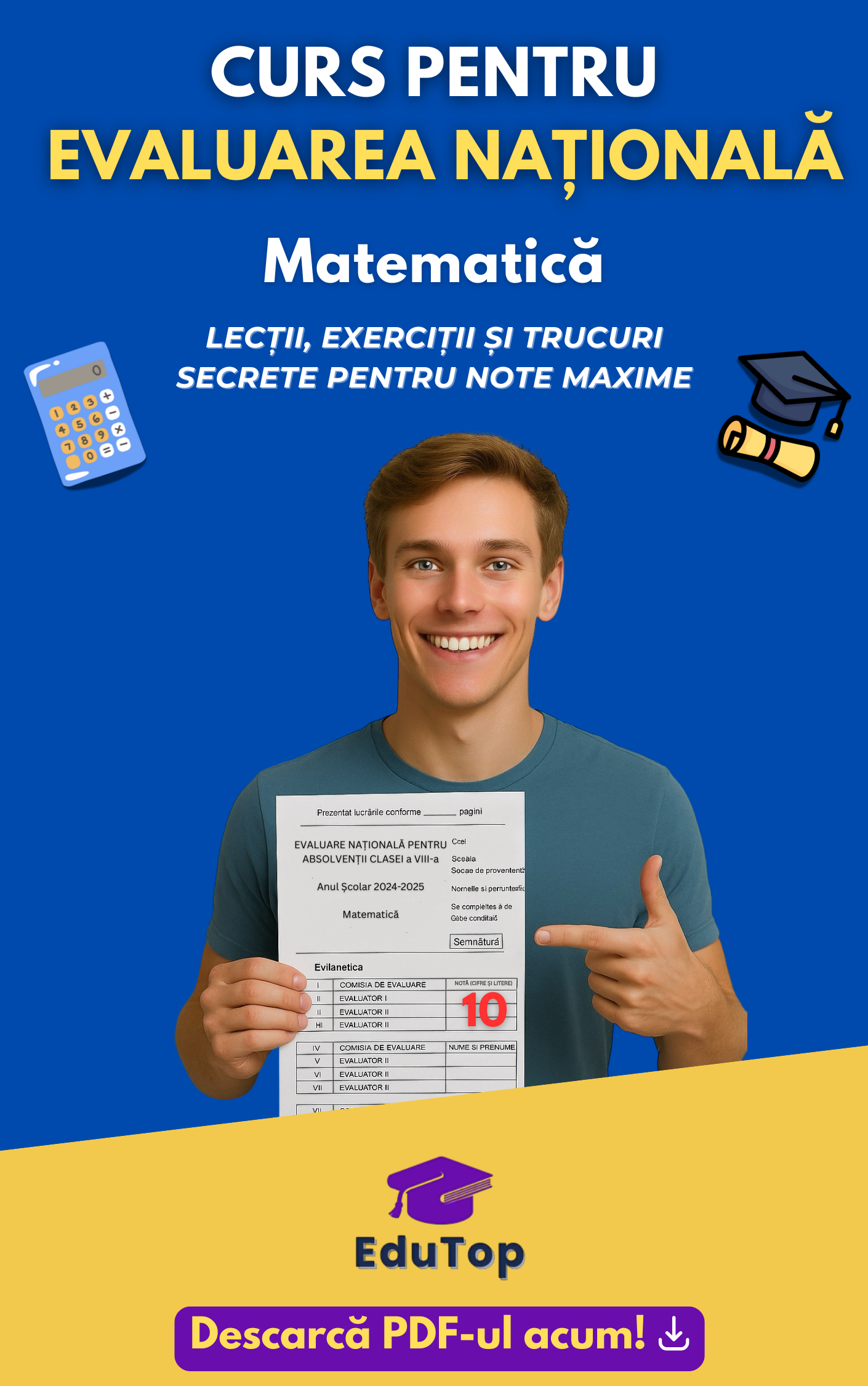 Curs pentru Evaluarea Națională - Matematică